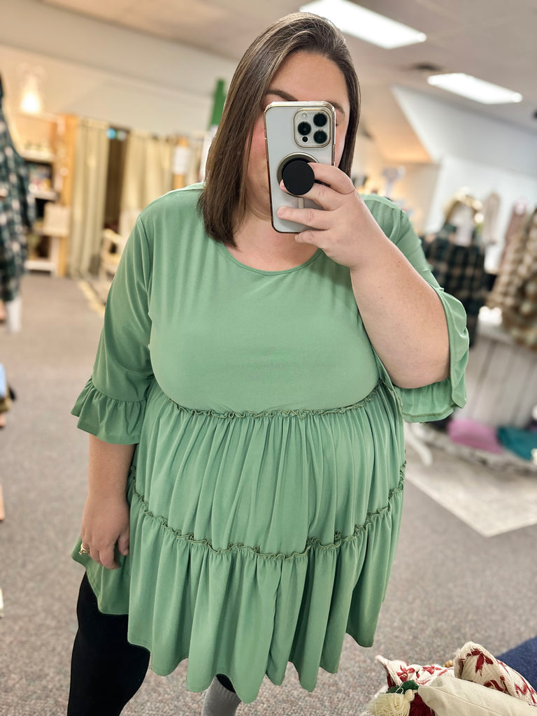 The Bailey Top - 3X, 4X, & 5X 💚