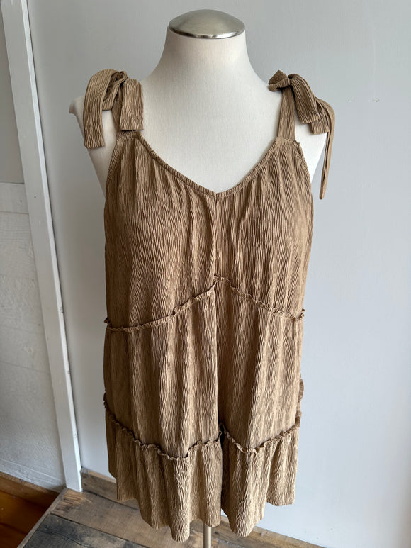 SECONDHAND 4X - NWT Suzanne Betro Taupe Tank