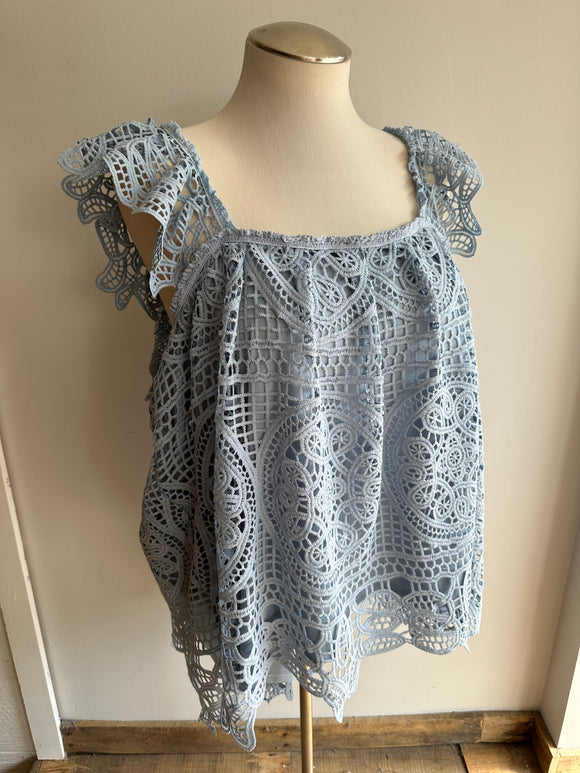 SECONDHAND 3X - NWT Adiva Lace Top