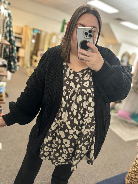 The PomPom Cardigan - Black - XL & XXL *FINAL SALE* – Cooper Road