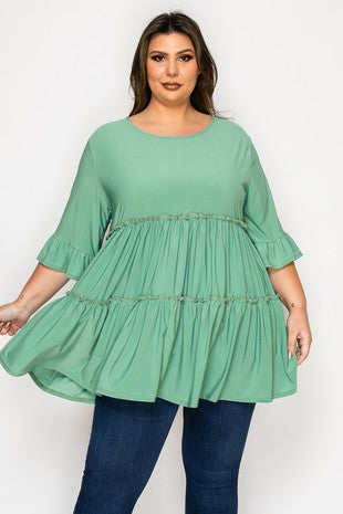 The Bailey Top - 3X, 4X, & 5X 💚