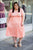 The Maxwell Midi Dress - Peach 1X, 2X, & 3X *FINAL SALE*