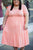 The Maxwell Midi Dress - Peach 1X, 2X, & 3X *FINAL SALE*