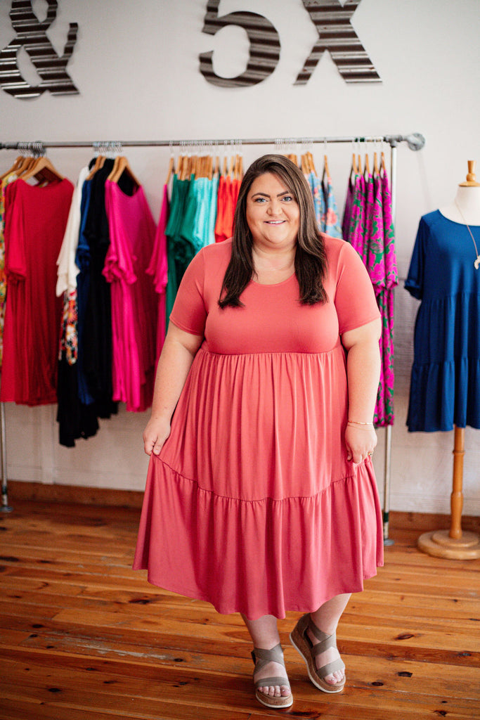 The Maxwell Midi Dress - Marsala